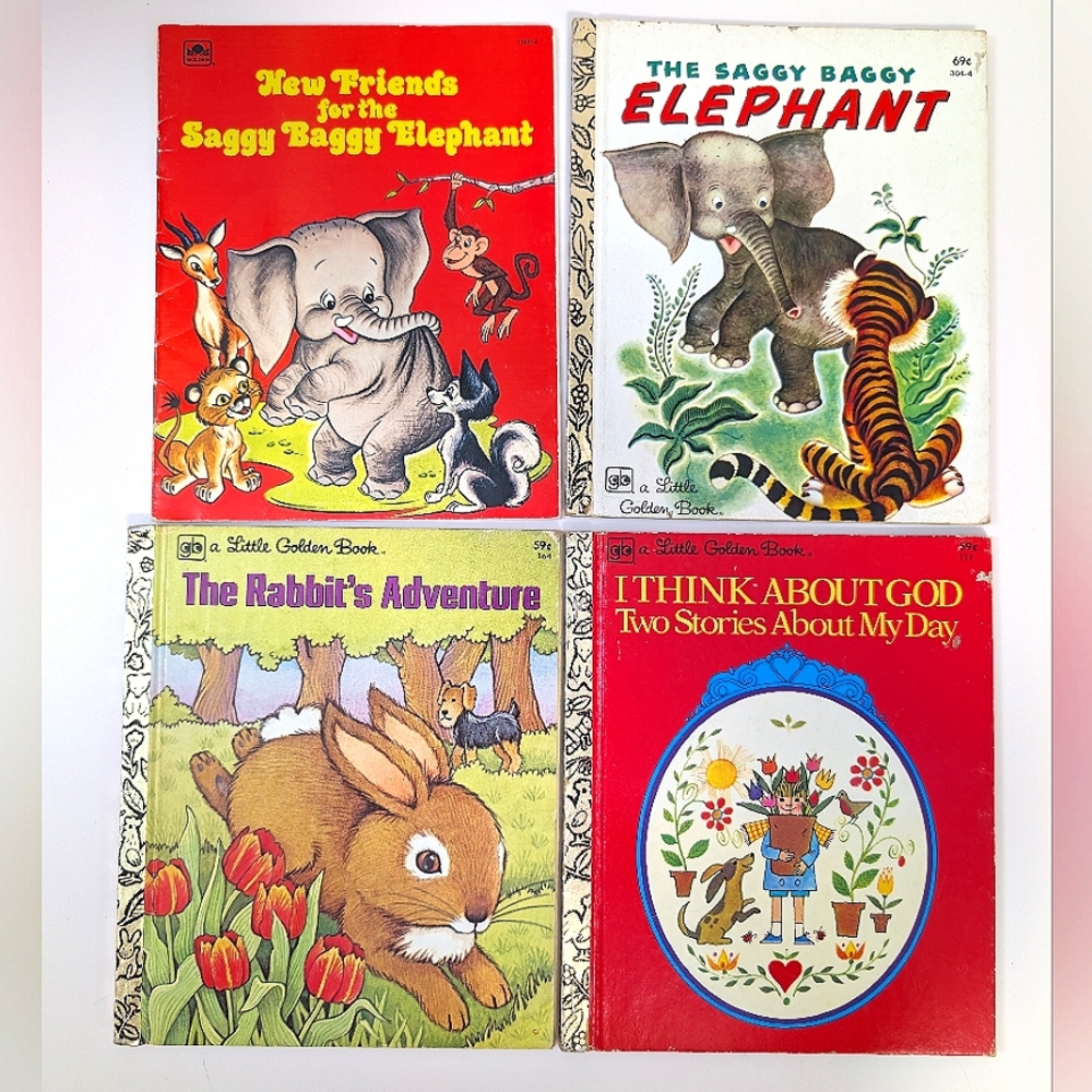SALe ! 4 Vintage Little Golden Books Adorable